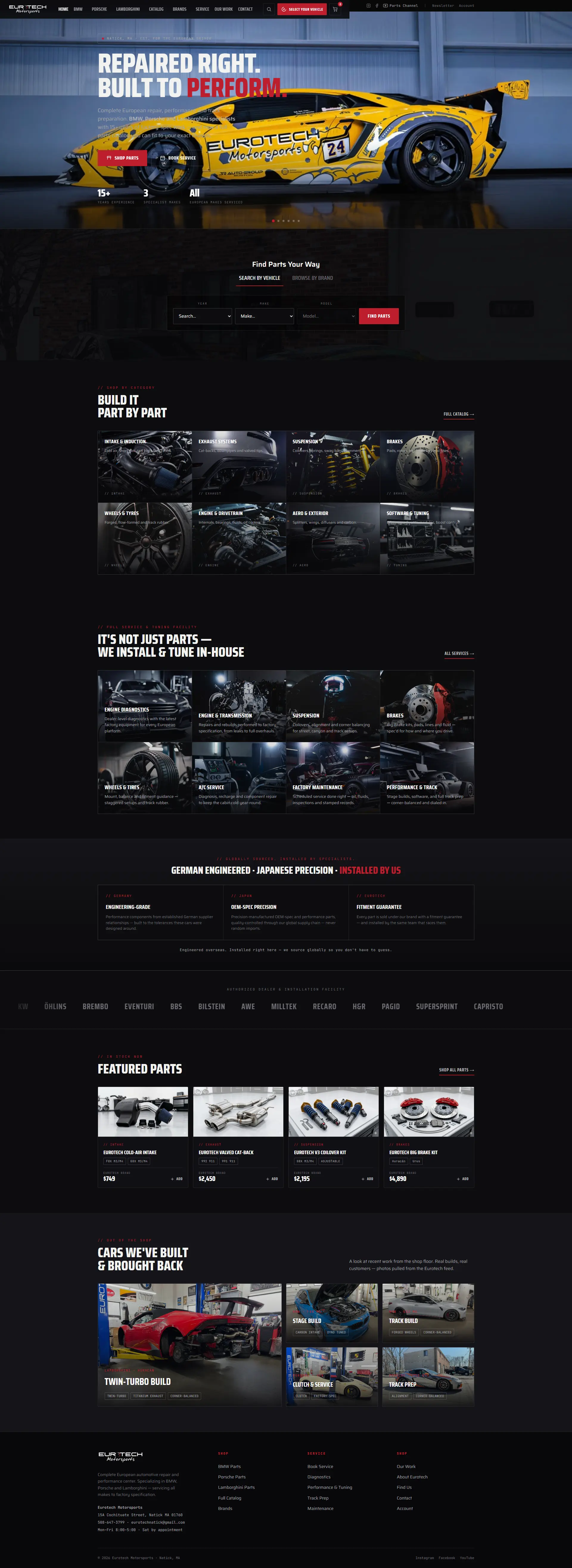 Eurotech Motorsports website